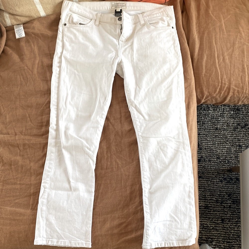 Current Elliot Hatch Maternity White Jeans Size 27